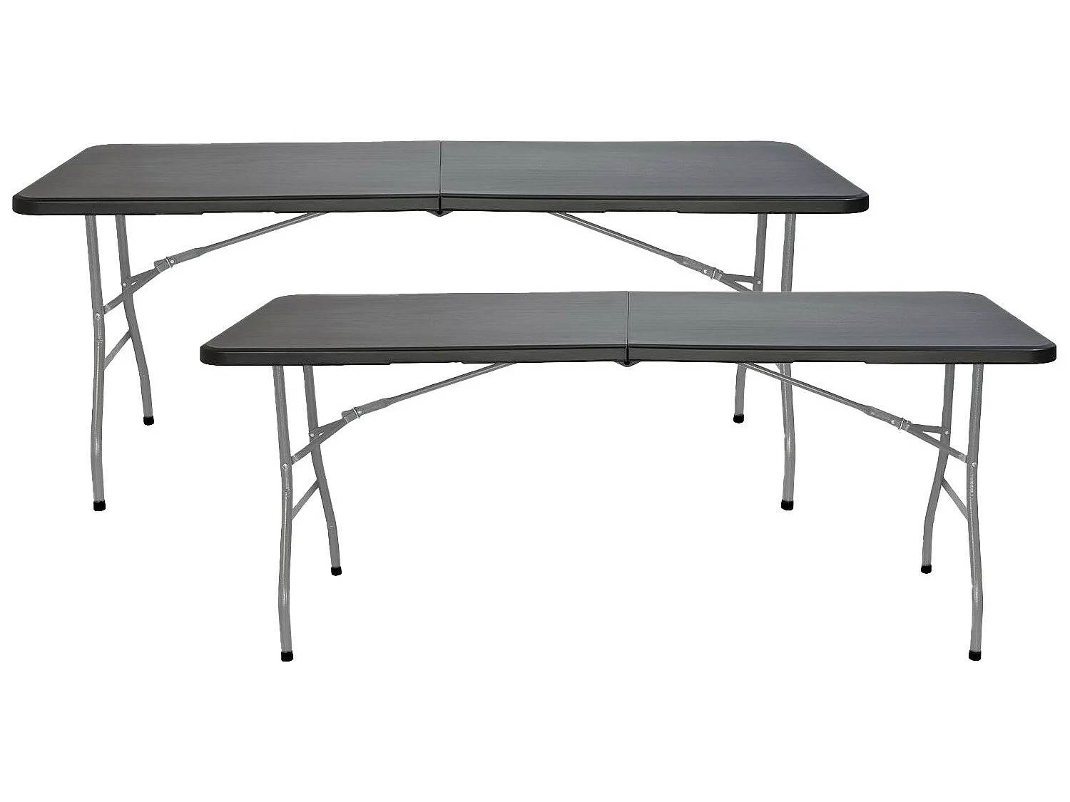 Pack 2 Tables pliantes 180cm Rectangulaires Traiteur 7house