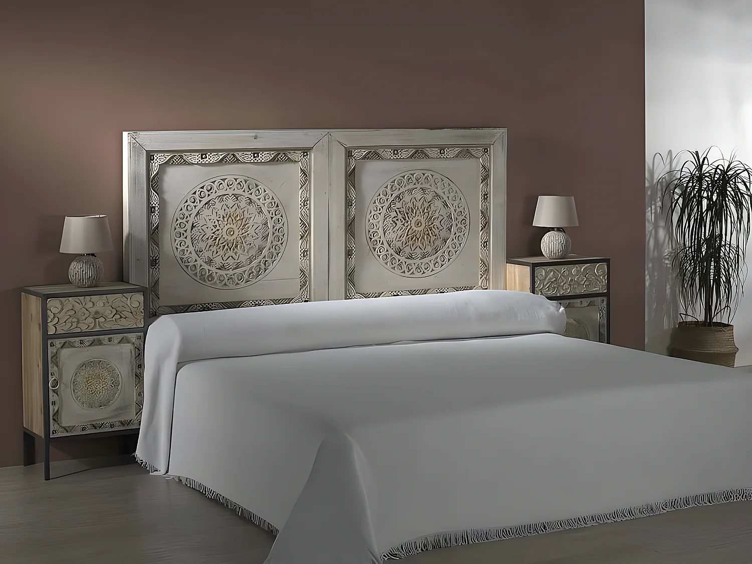 Jaipur lit décoratif en-tête 160 cm burkina