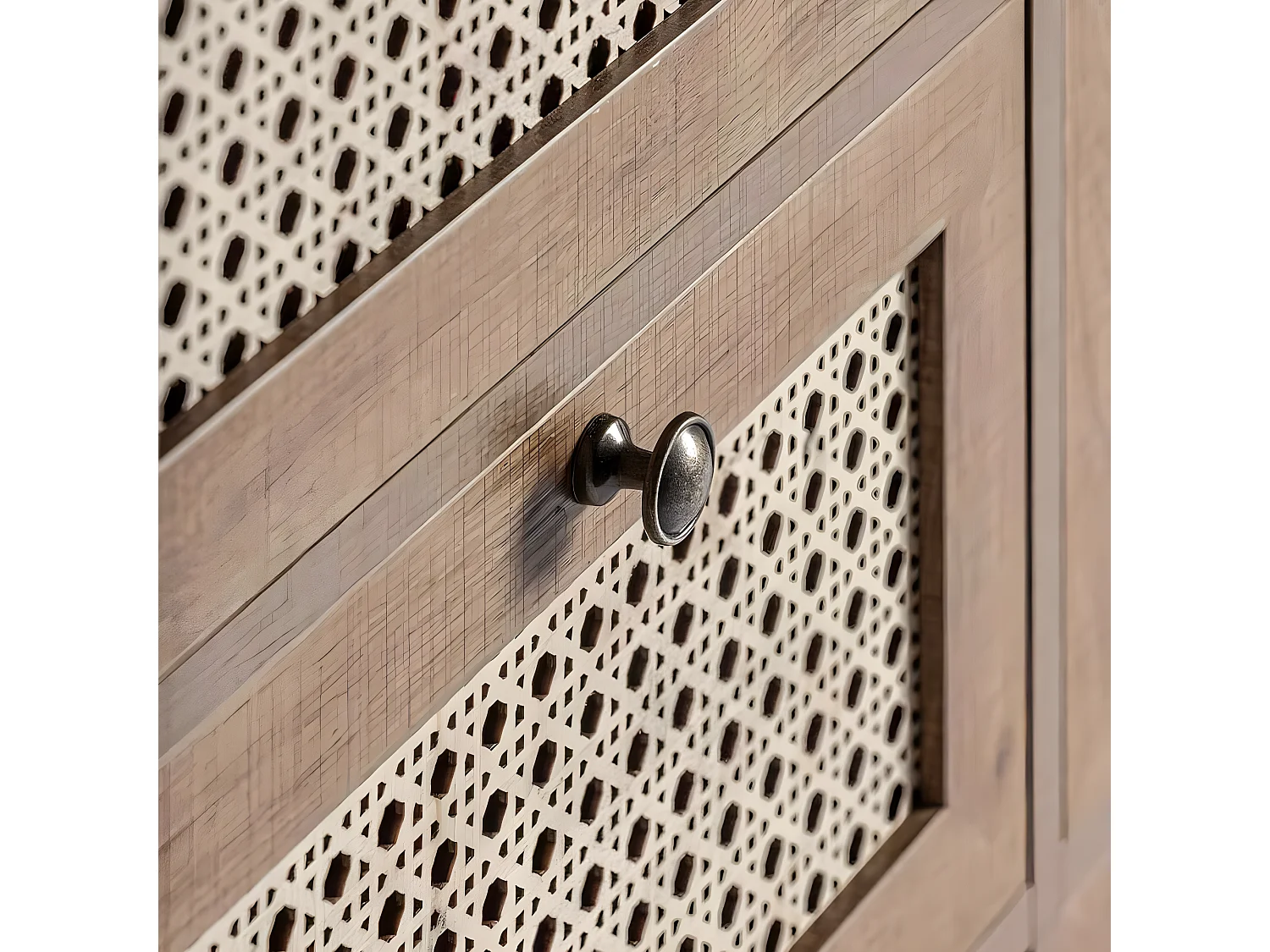 Cómoda Marron  Con 6 Cajones Modelo Montreal De