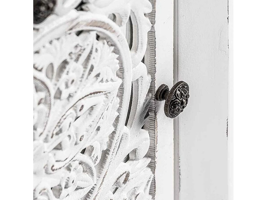Table de chevet modèle MUMBAI blanc Burkina