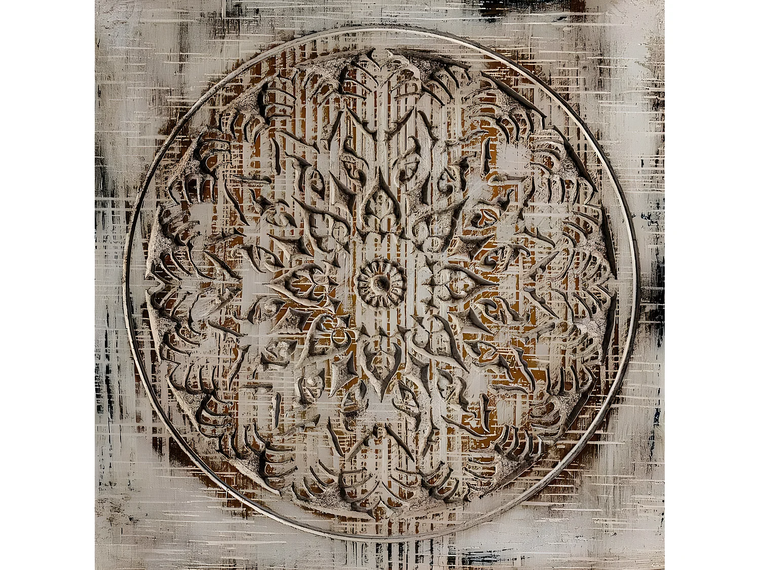 Modèle de meuble TV JAIPUR modèle ethnique finition marron BURKINA