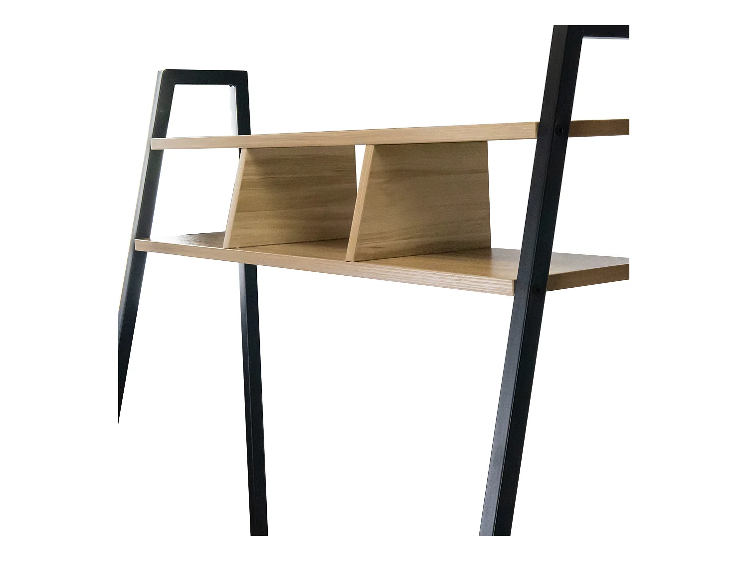 Bureau en métal avec étagère en bois Oyam 142x84x46cm 7house