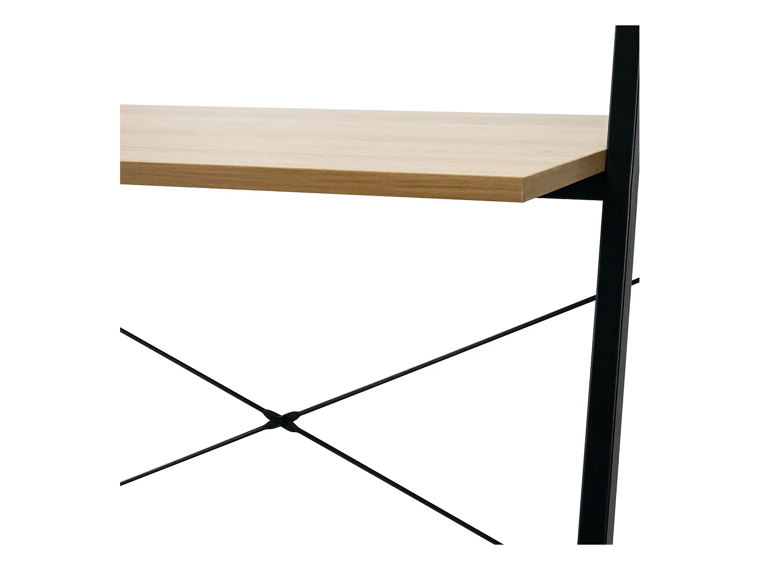 Bureau en métal avec étagère en bois Oyam 142x84x46cm 7house