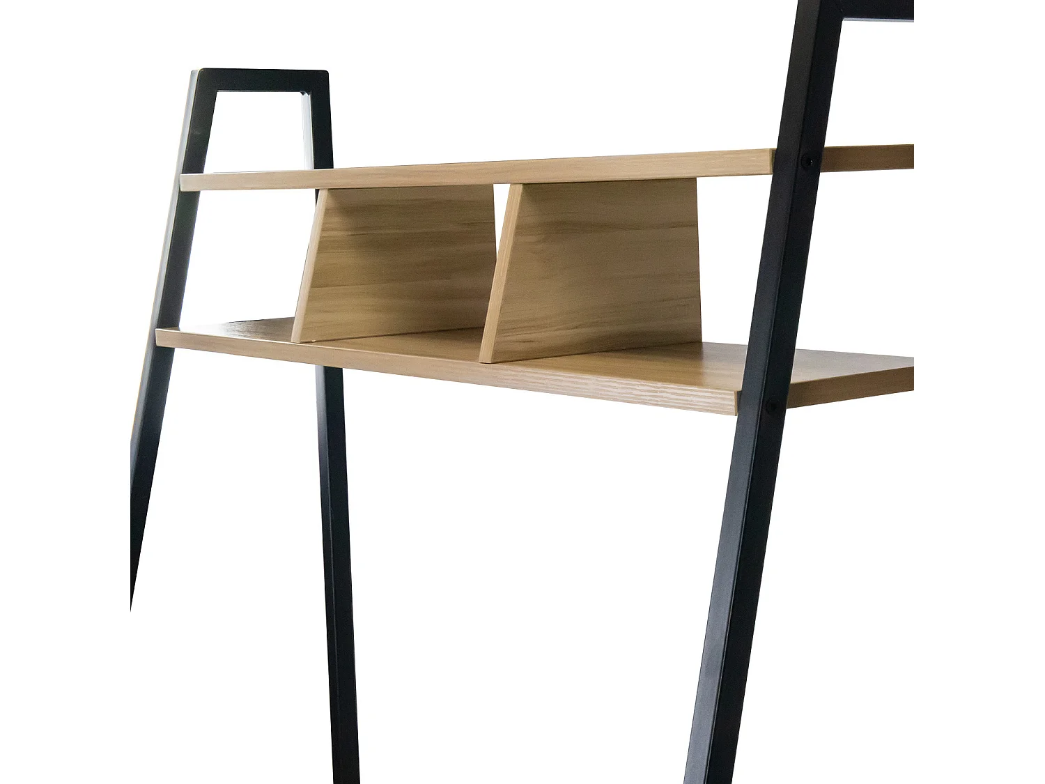 Bureau en métal avec étagère en bois Oyam 142x84x46cm 7house