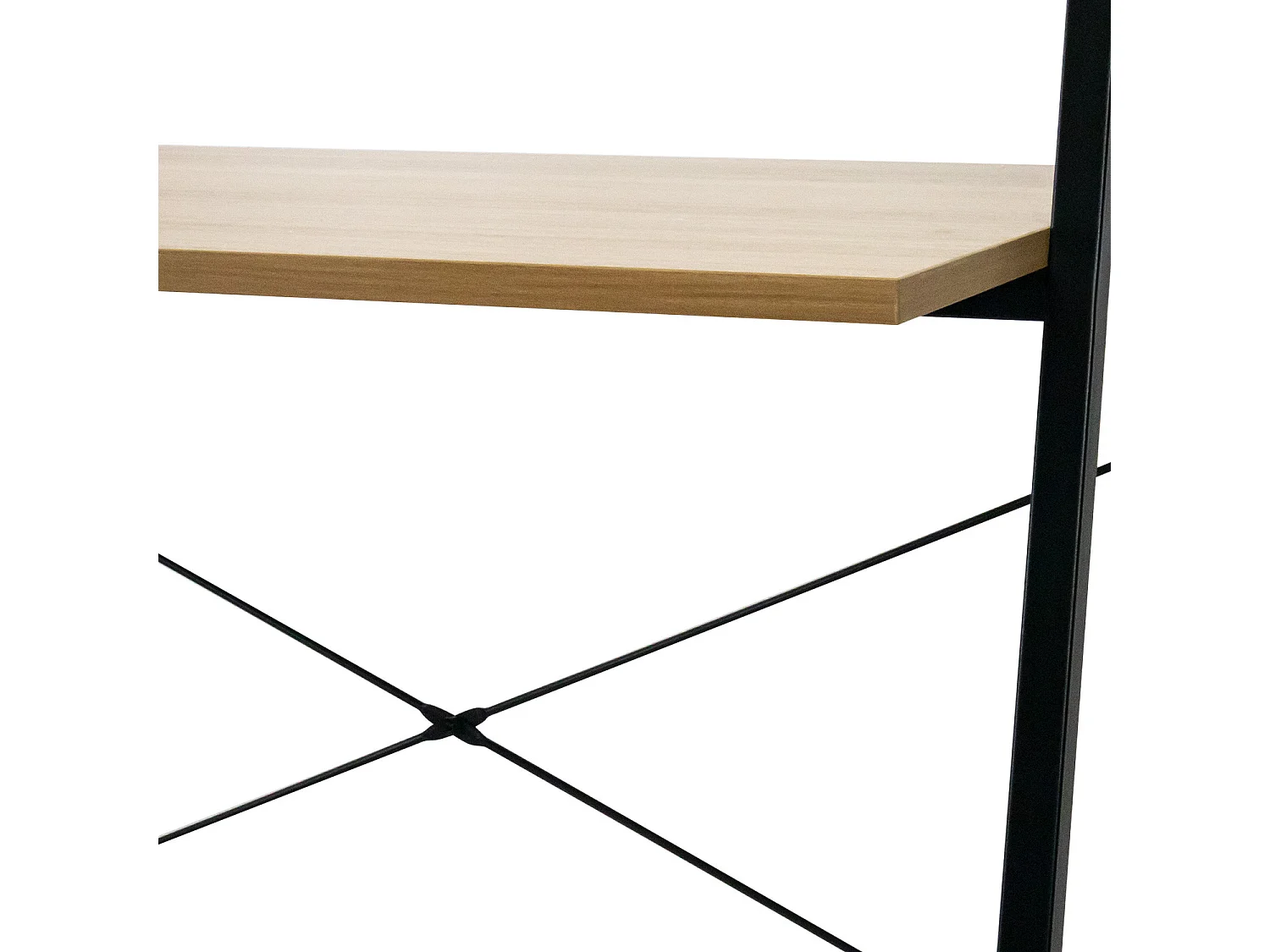 Bureau en métal avec étagère en bois Oyam 142x84x46cm 7house