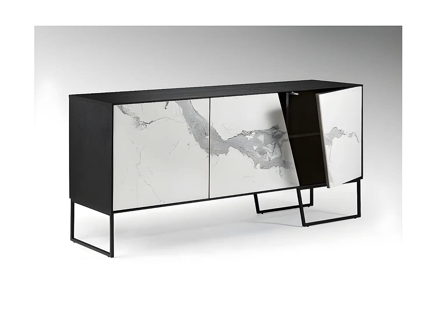 Mueble aparador con frontal marmolado KERALA de Schuller