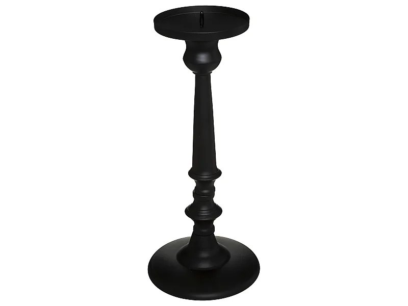Bougeoir Chandelier en Métal noir H 31  cm