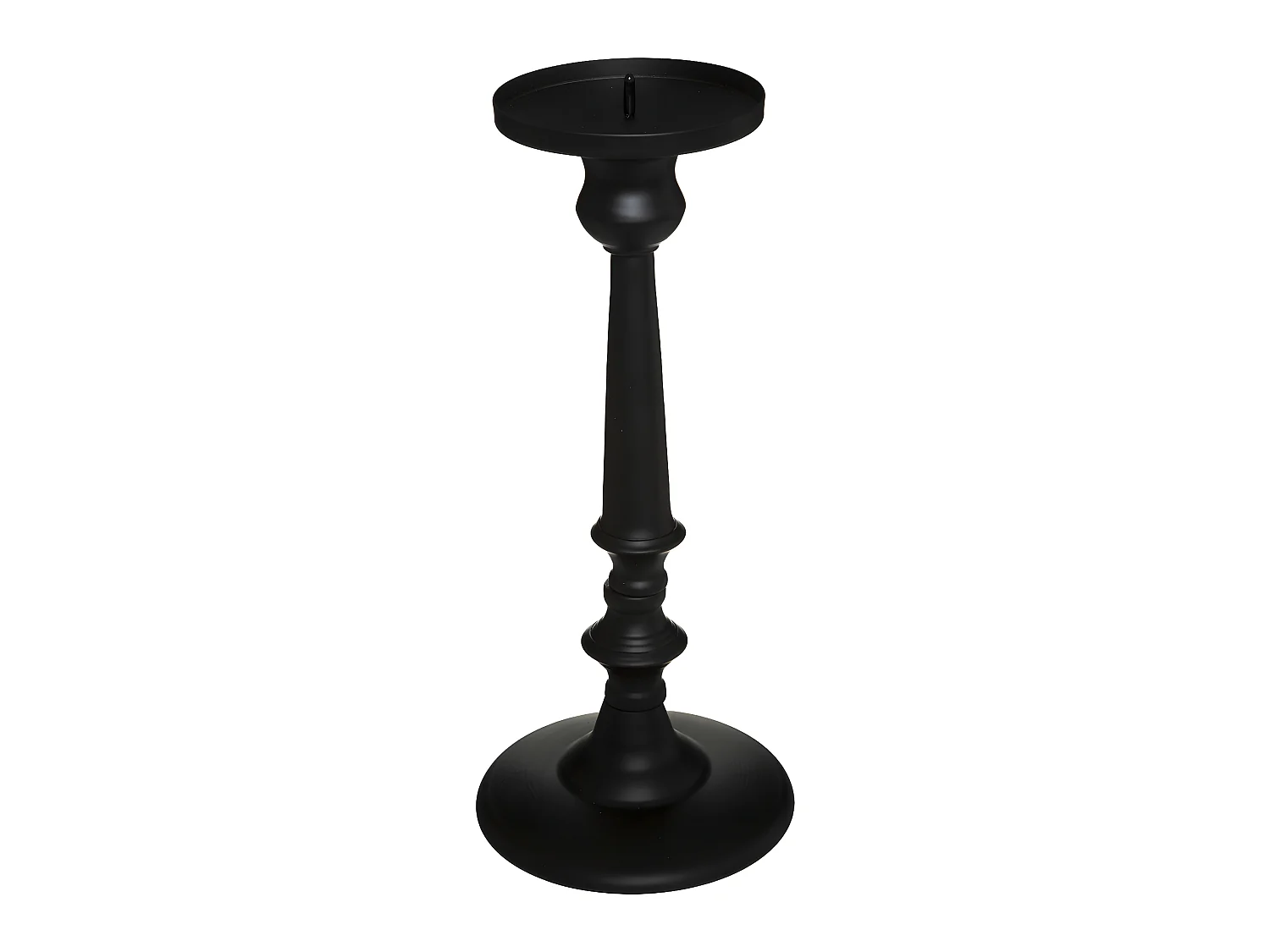 Bougeoir Chandelier en Métal noir H 31  cm