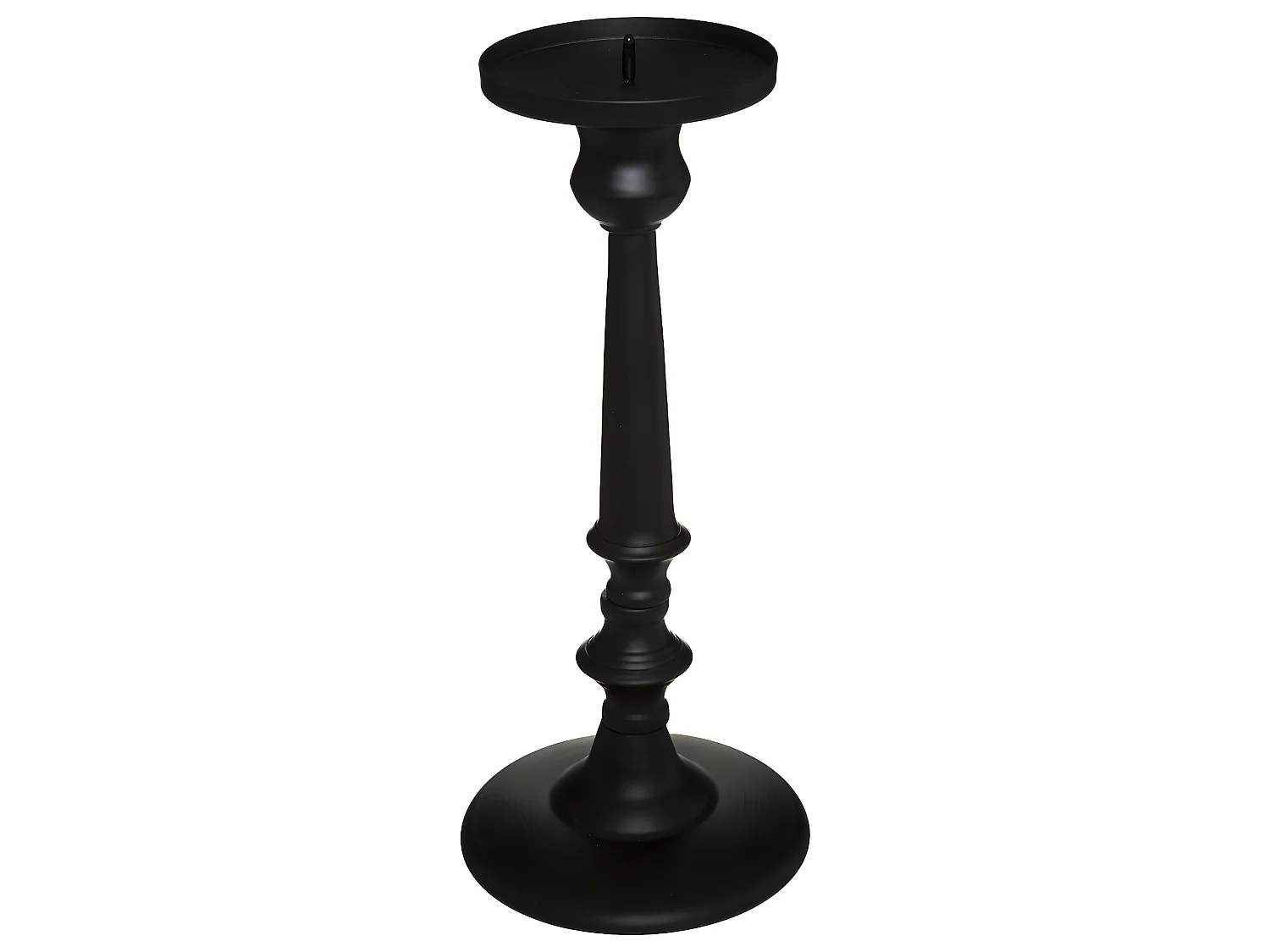 Bougeoir Chandelier en Métal noir H 31  cm