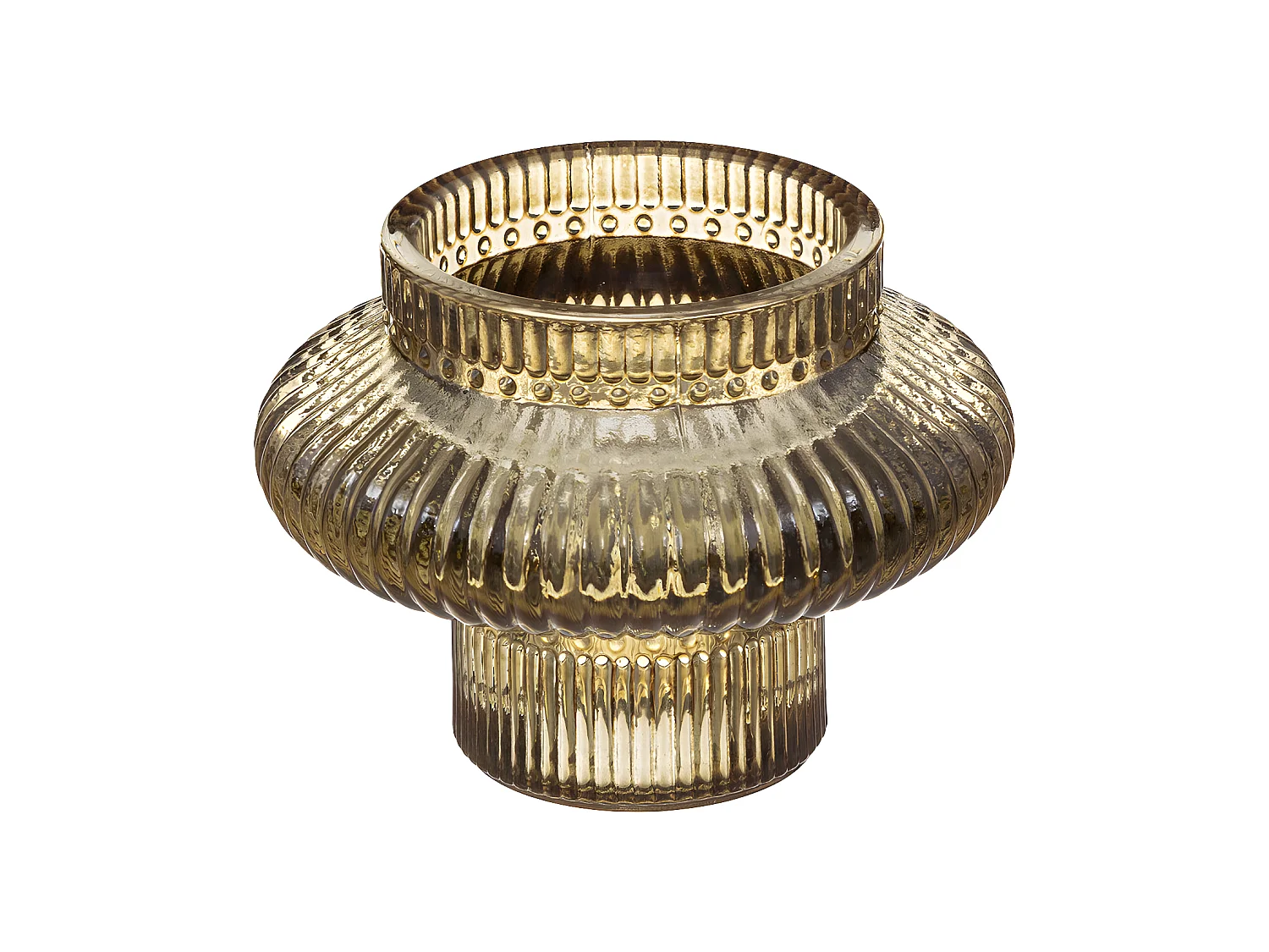 Lot de 3 Bougeoirs Chandeliers en Verre coloré