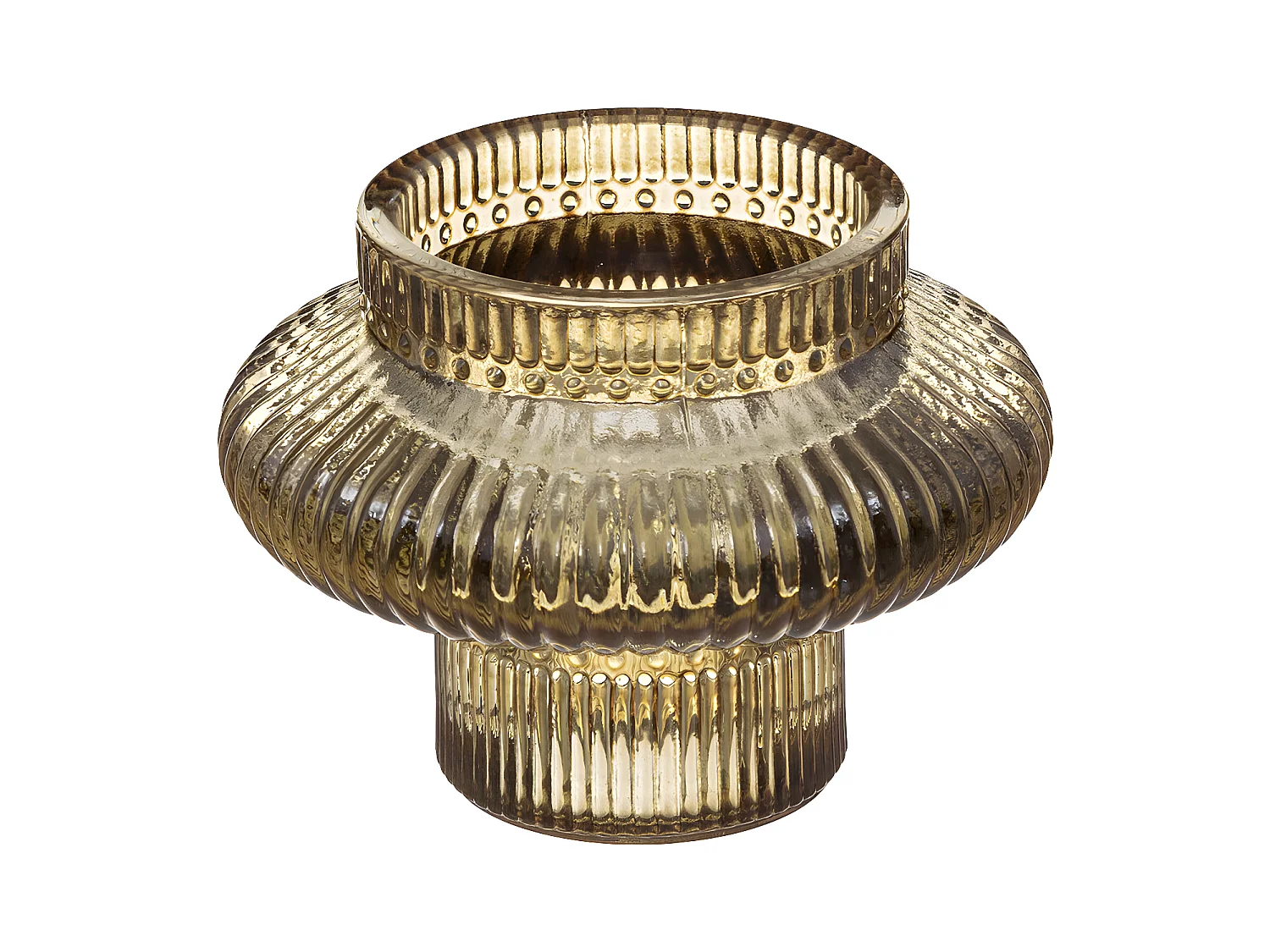 Lot de 3 Bougeoirs Chandeliers en Verre coloré