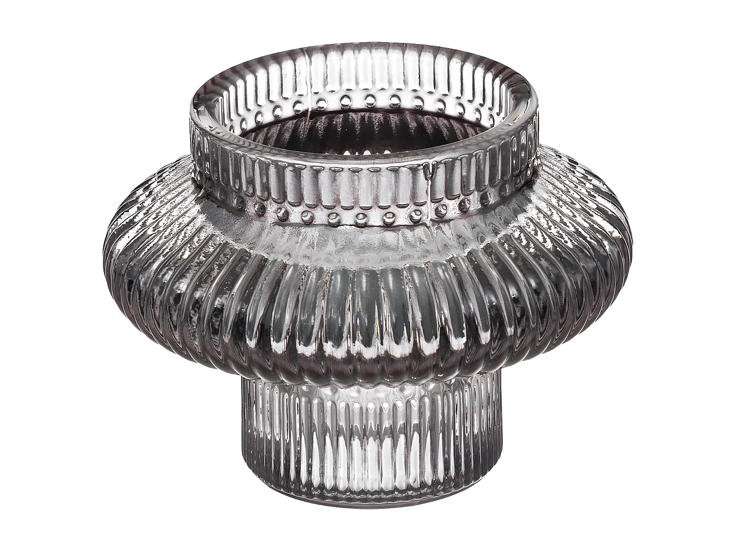 Lot de 3 Bougeoirs Chandeliers en Verre coloré