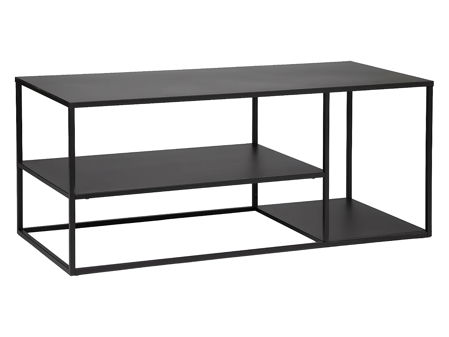 Meuble TV en Métal Noir industriel  120 x 50 x 50 cm