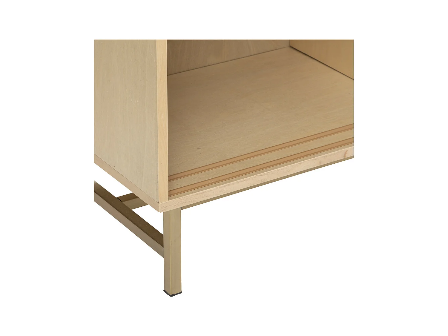 Meuble TV en Bois et Cannage Rotin 140 x 40 x 50 cm