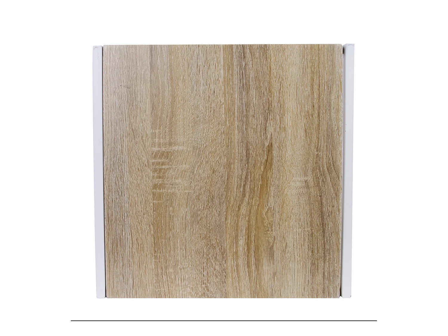 Tables Carrees Gigognes Blanches X3 Marron, Blanc