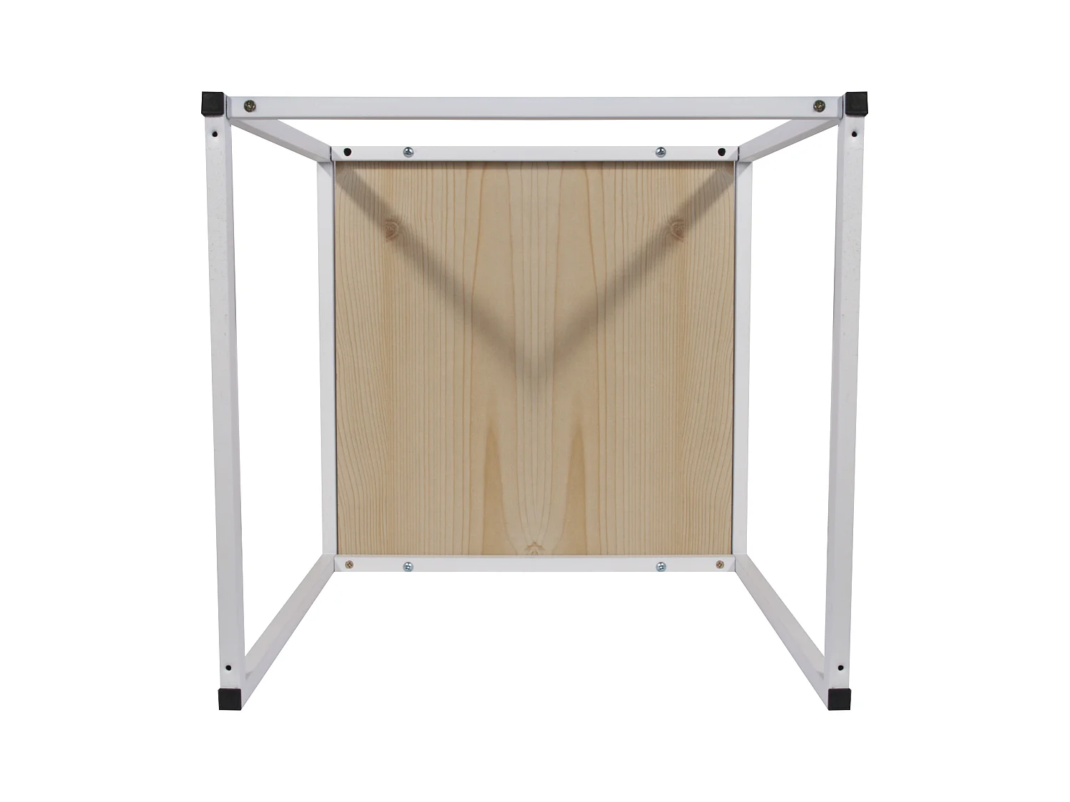 Tables Carrees Gigognes Blanches X3 Marron, Blanc