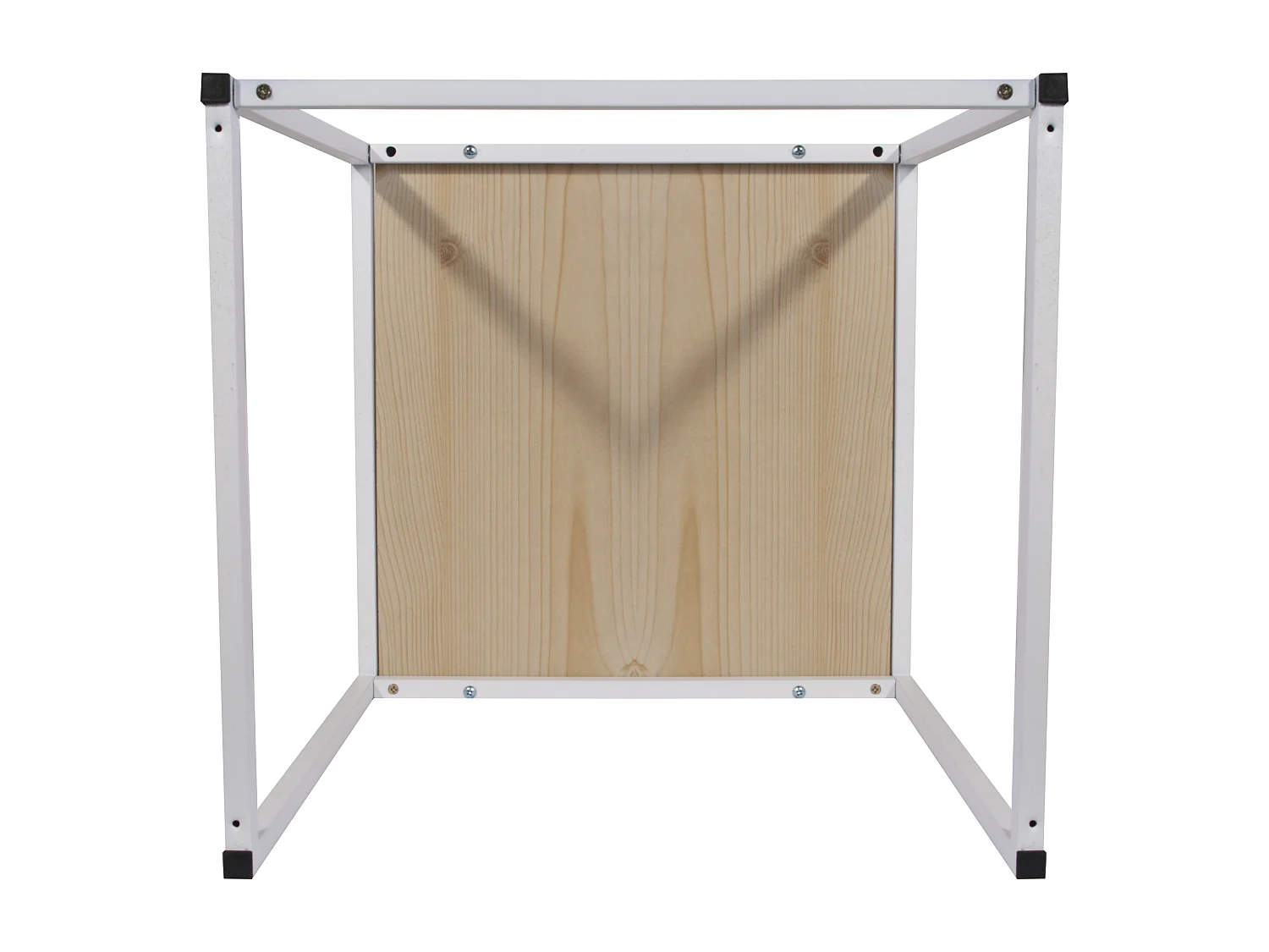 Tables Carrees Gigognes Blanches X3 Marron, Blanc