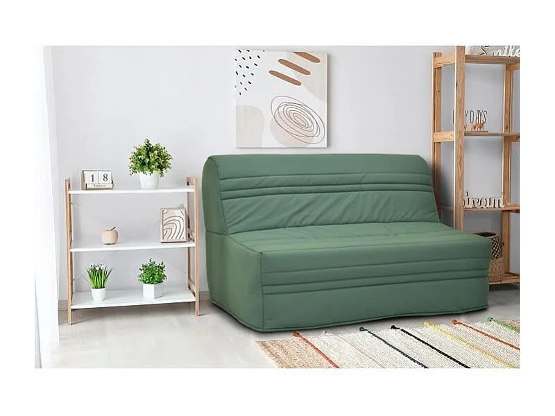 Banquette BZ - Tissu Vert - L143 x P97 x H89cm - Joe