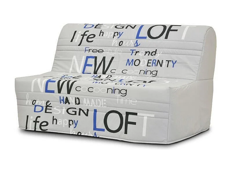 Banquette BZ - Tissu Anthracite - L143 x P97 x H89cm - Joe