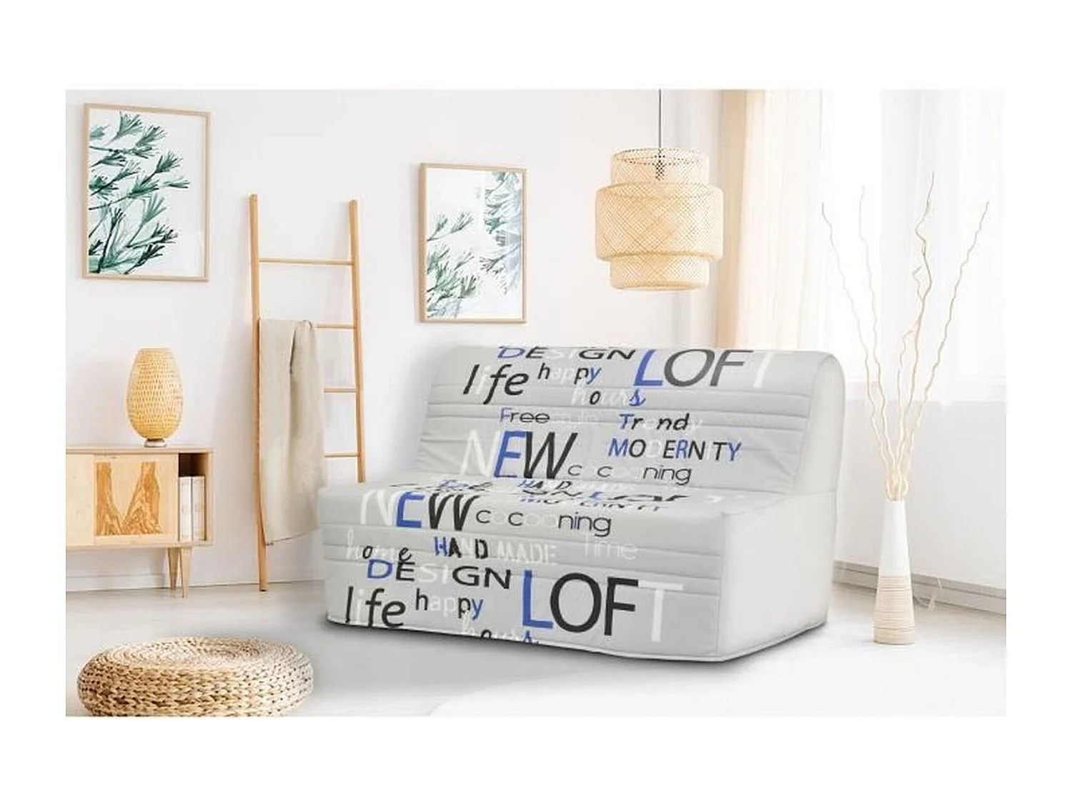 Bank BZ Antraciet Omvormbaar 2 Plaatsen Joe GRUHIER