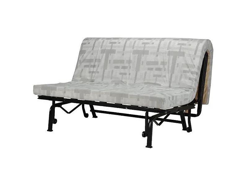 Schlafsofa BZ 2 Plätze Joe Stoff Terrakotta Französische Herstellung