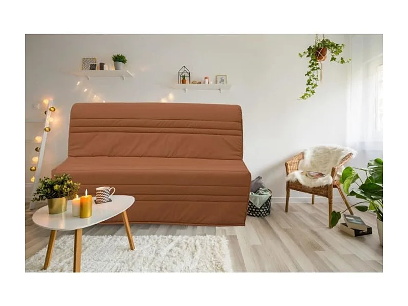 Banquette Bz 2 Places Joe - Tissu Terracotta - GRUHIER