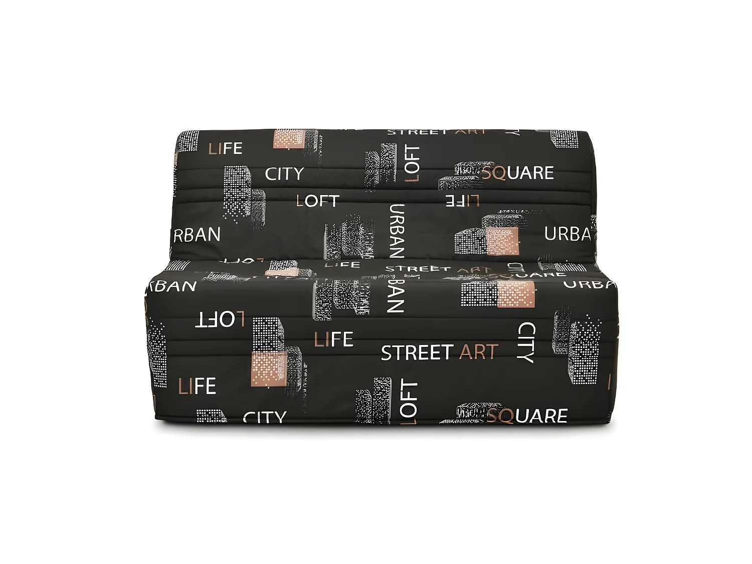 Banquette BZ - Tissu Noir - L143 x P97 x H89 cm - Joe