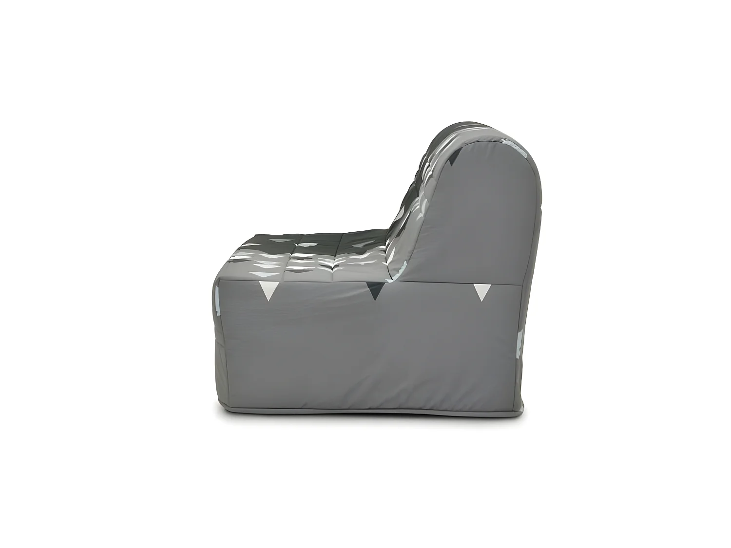 GRUHIER Banquette BZ - Tissu Gris et noir - L143 x P97 x H89cm - Joe