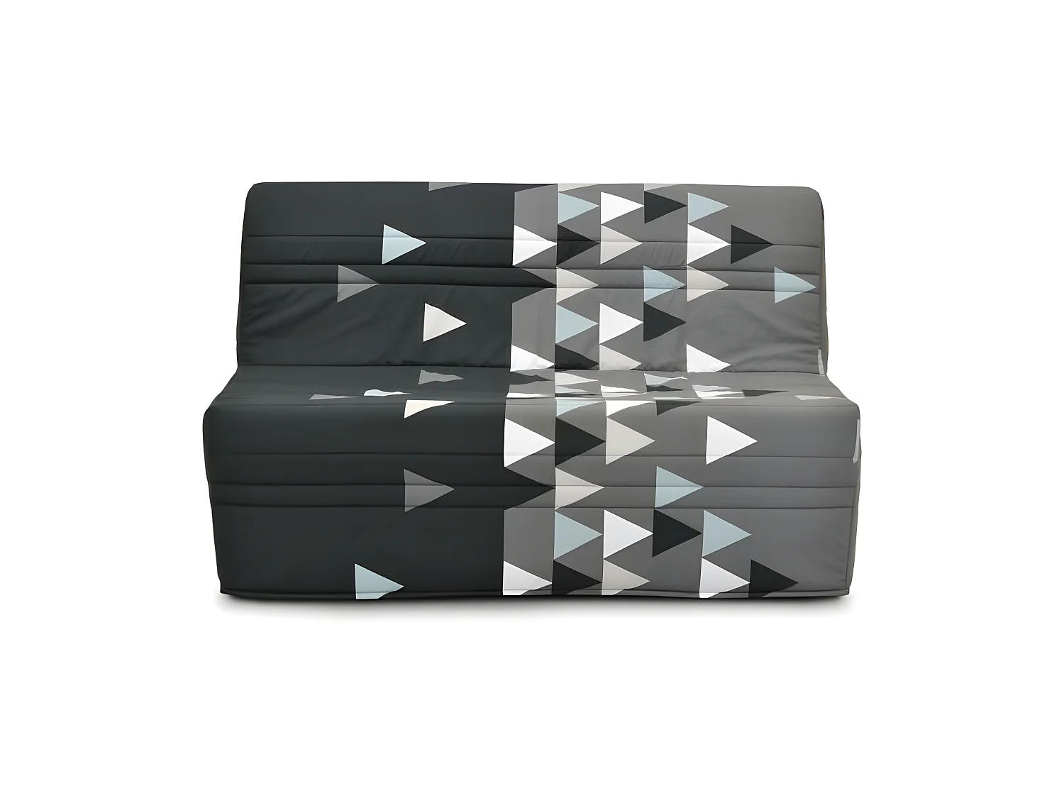 GRUHIER Banquette BZ - Tissu Gris et noir - L143 x P97 x H89cm - Joe
