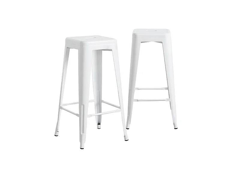 Pack 2 Taburetes Industriales Strong 43x43x76cm Thinia Home