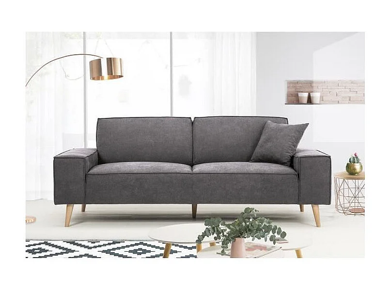 Rechte Bank 3-zits Grijs HEXAGONE GUSTAVE