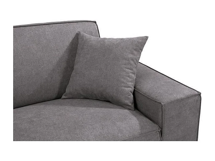 Rechte Bank 3-zits Grijs HEXAGONE GUSTAVE