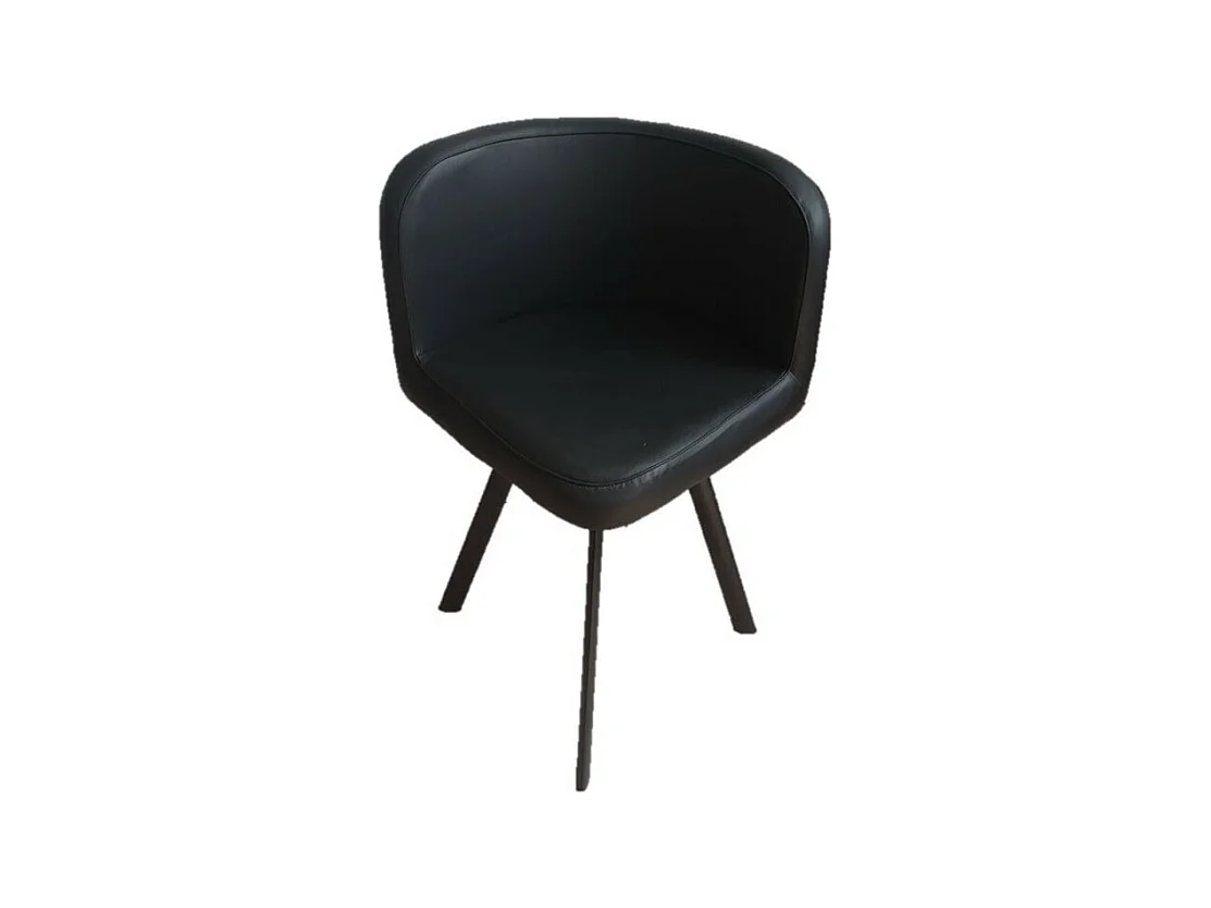 Ensemble CANNES table + 4 chaises noir. Idéal pour cuisine ou salle à manger.