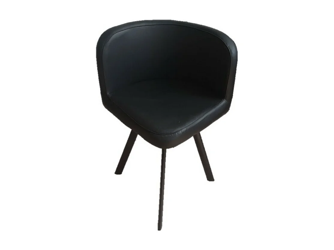 Ensemble CANNES table + 4 chaises noir. Idéal pour cuisine ou salle à manger.