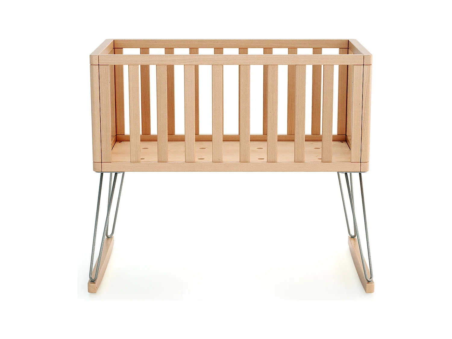 Schommelwieg ONLY in hout Beuken en in staal 40 x 80 cm