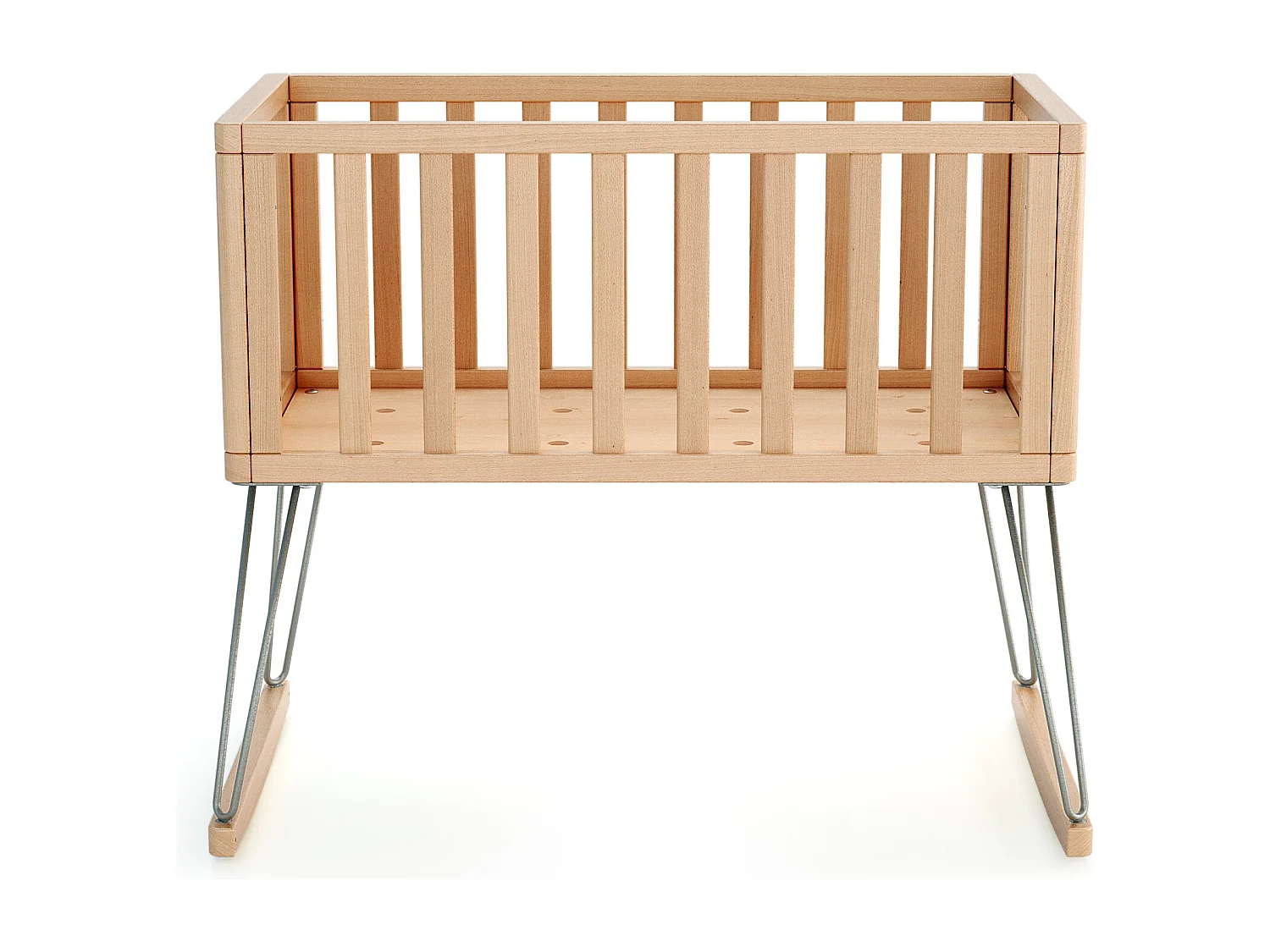 Schommelwieg ONLY in hout Beuken en in staal 40 x 80 cm