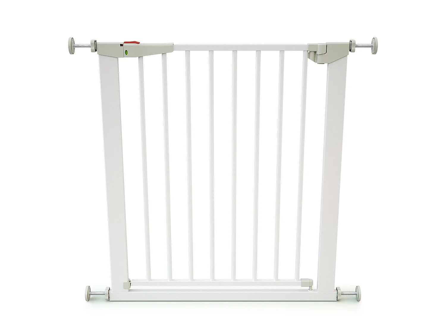 Cancelletto di sicurezza bambini in acciaio - Bianco - 79 x 3,5 x 76,5 cm MOBI