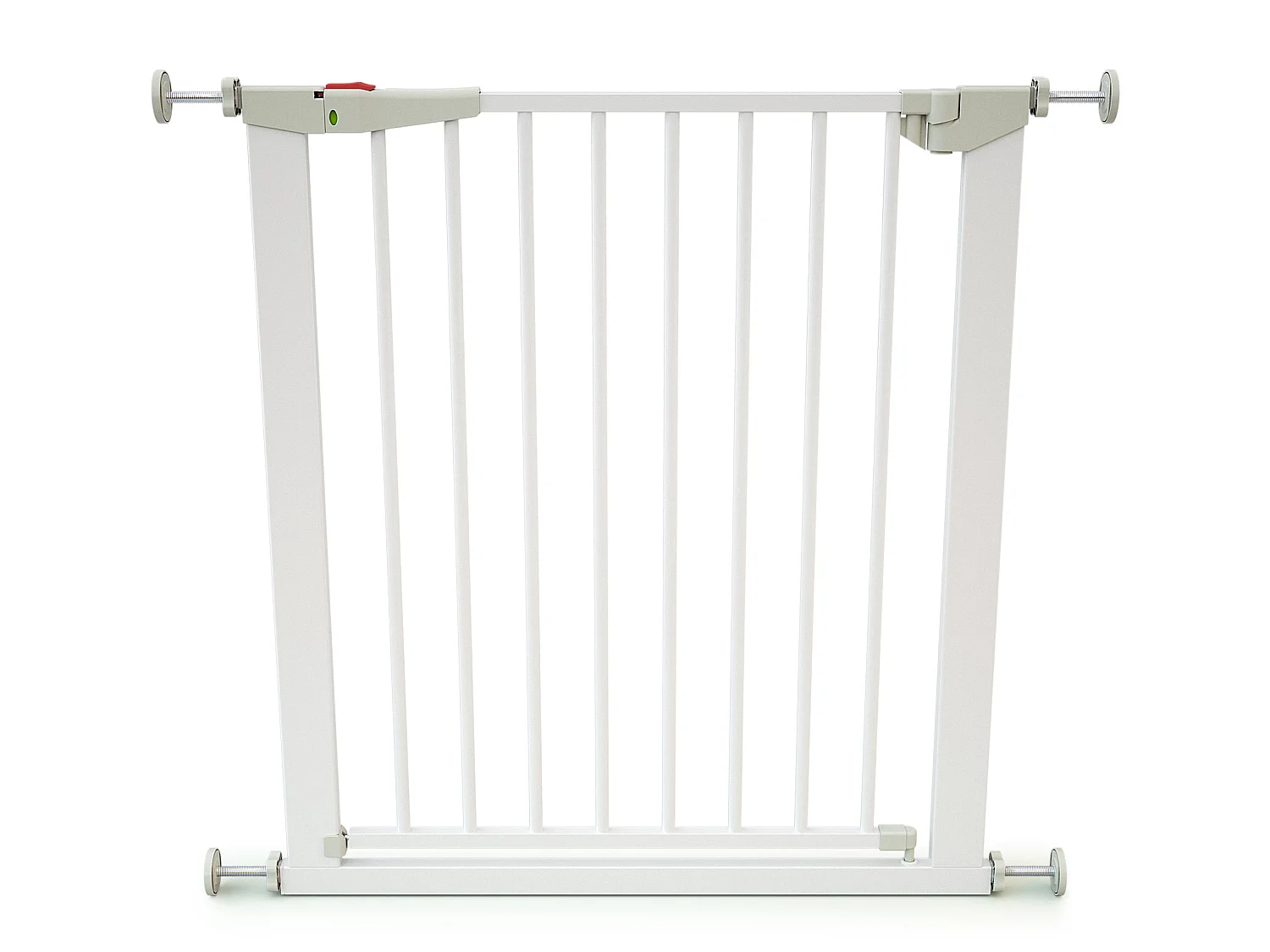 Porta de segurança para bebés de aço Branco