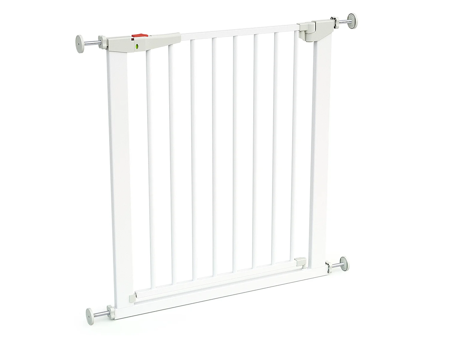 Porta de segurança para bebés de aço Branco