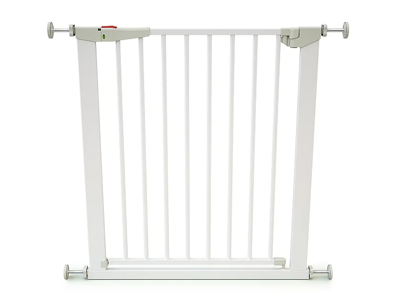 Barrera de seguridad bebés en acero - Blanco - 79 x 3,5 x 76,5 cm
