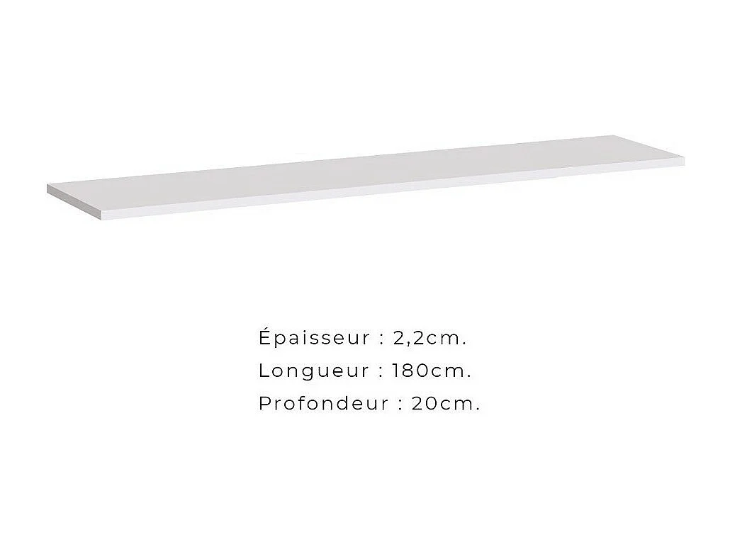 Set woonkamermeubels SWITCH XXI – LED – Wit en eiken – Hangend design