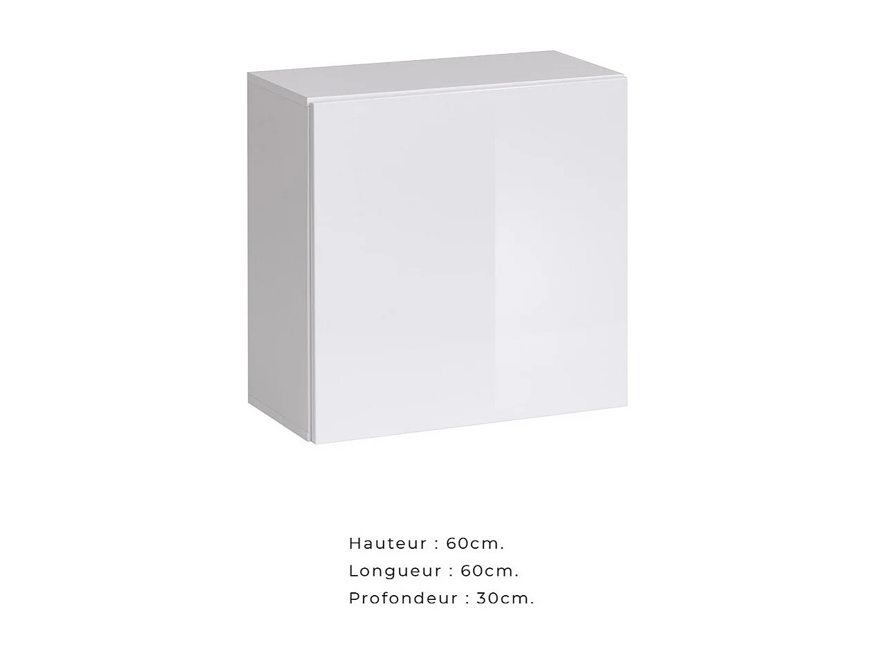 Wohnzimmermöbel-Set SWITCH XXVI – Schwarz und Weiß – LED-Beleuchtung – Modernes Design