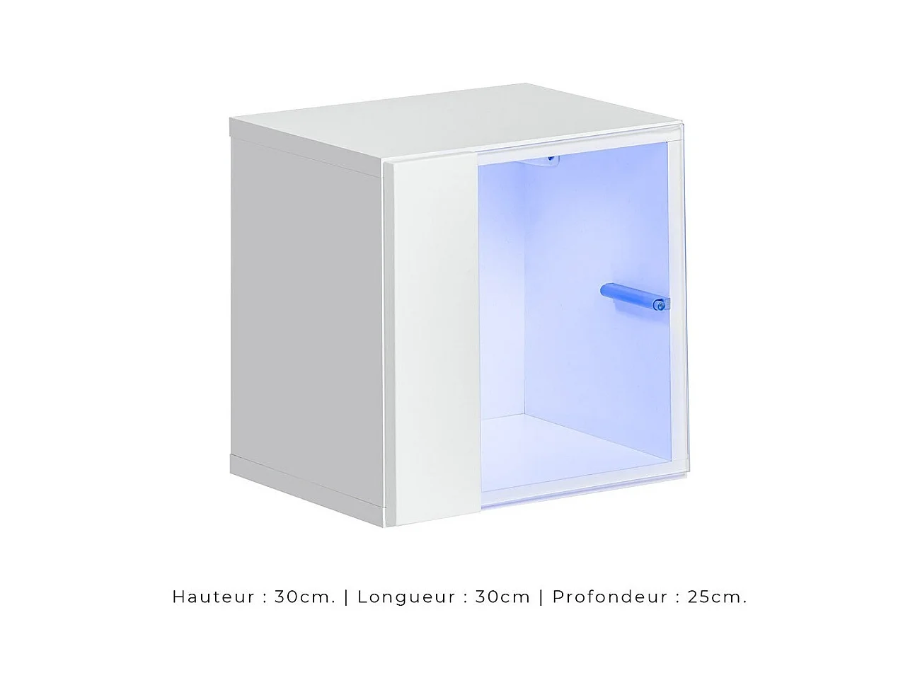 Set di mobili da soggiorno SWITCH XXI design, colore bianco lucido.