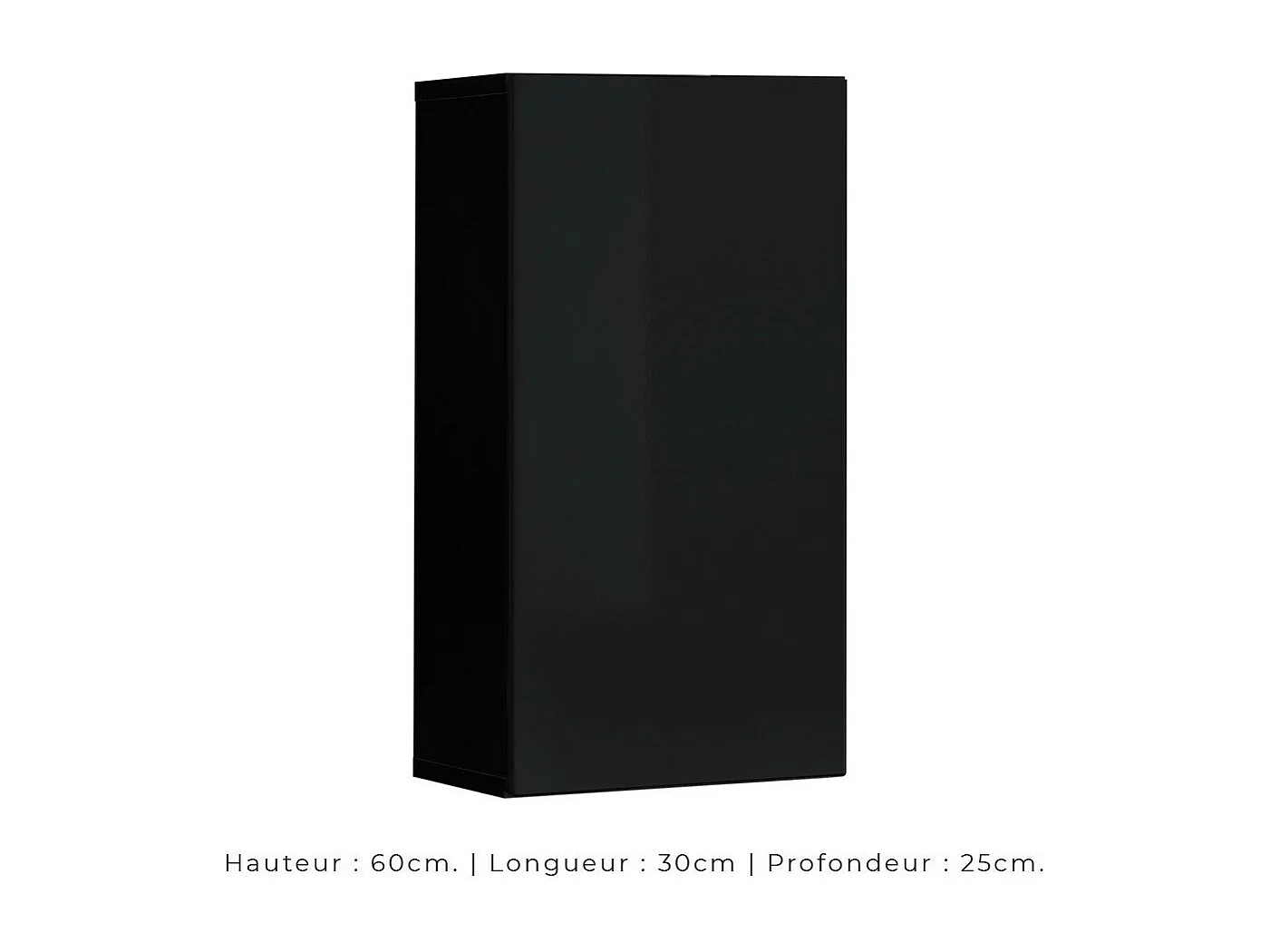 Ensemble meubles de salon SWITCH XXV – LED – Noir et Gris – Design suspendu