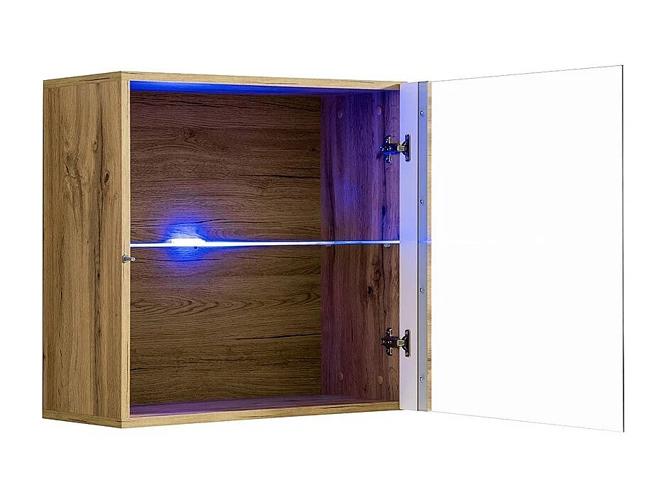 Ensemble meubles de salon SWITCH XXIII design, coloris chêne et noir