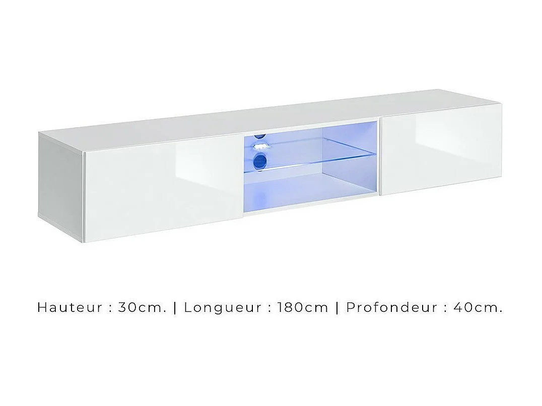 Woonkamer meubelset SWITCH XXII design, in glanzend witte kleur.