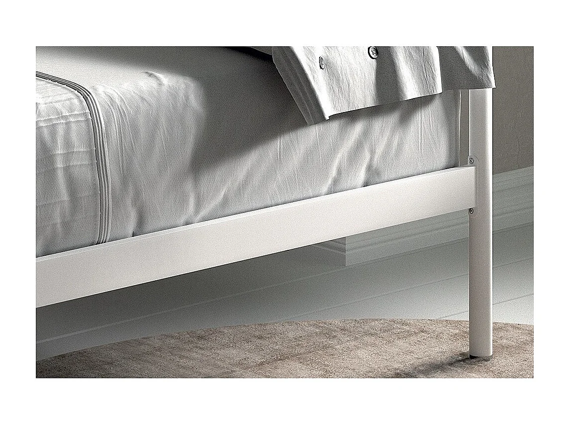 Cama diván blanca SOBLA 90x200 - Estilo contemporáneo