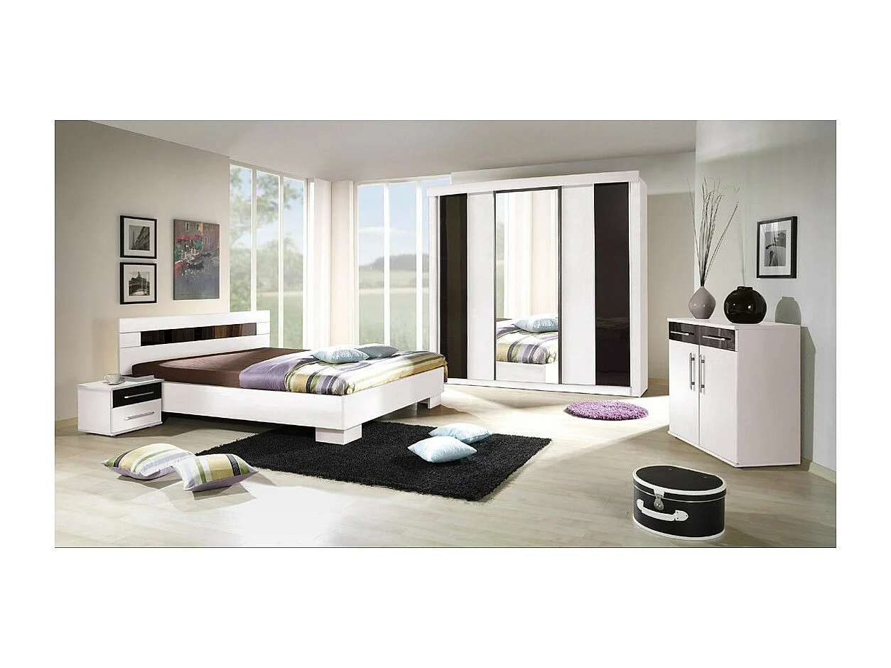 Lit DUBLIN Blanc – 140 x 190 cm