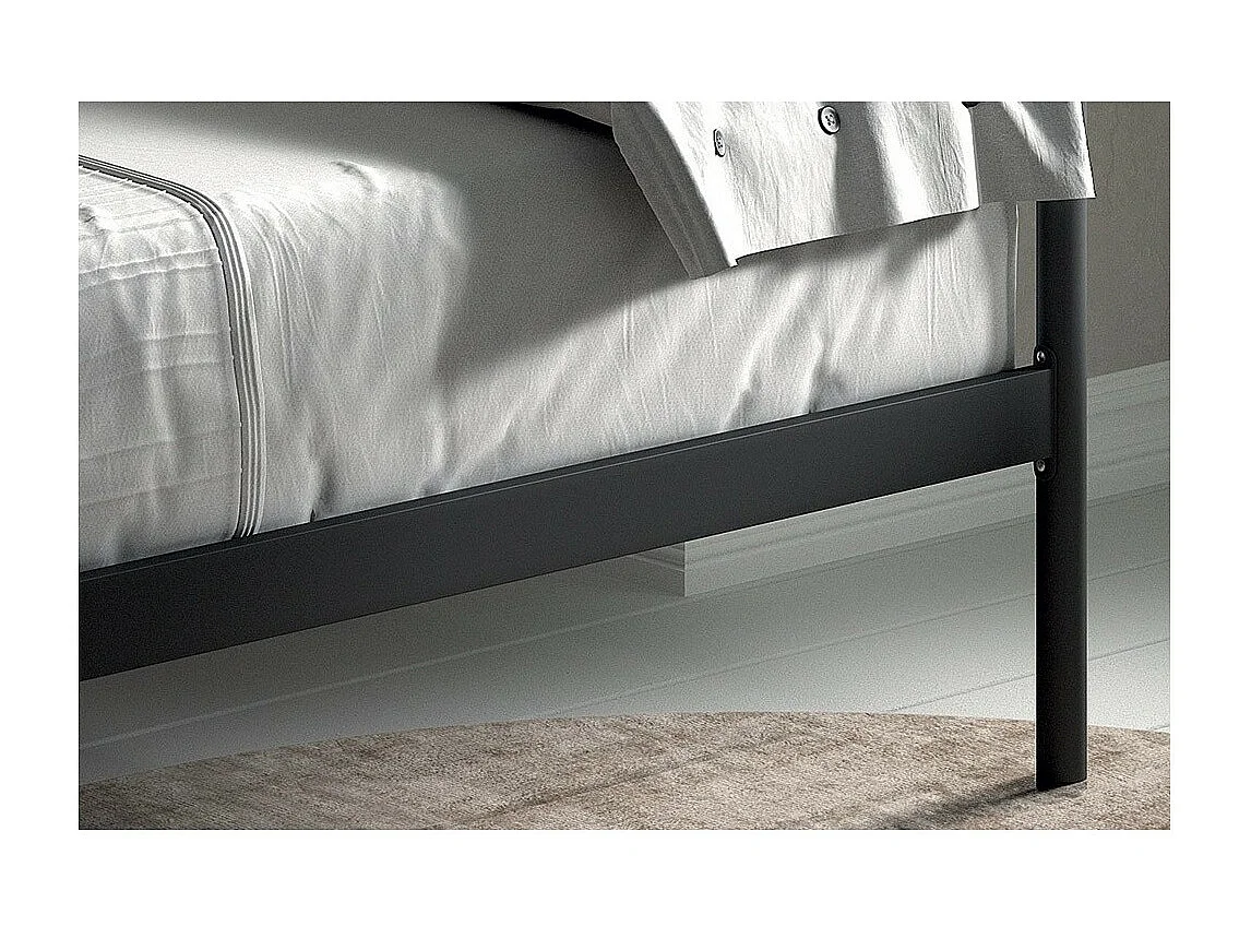 Zwarte slaapbank SOBLa 90x200 - Hedendaagse stijl