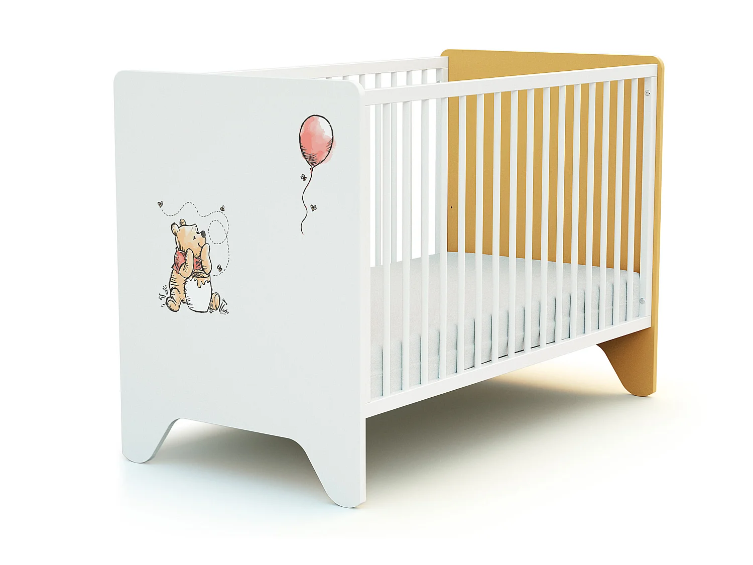 AT4 -  Chambre bébé lit et commode à langer DISNEY Exploring Winnie en bois